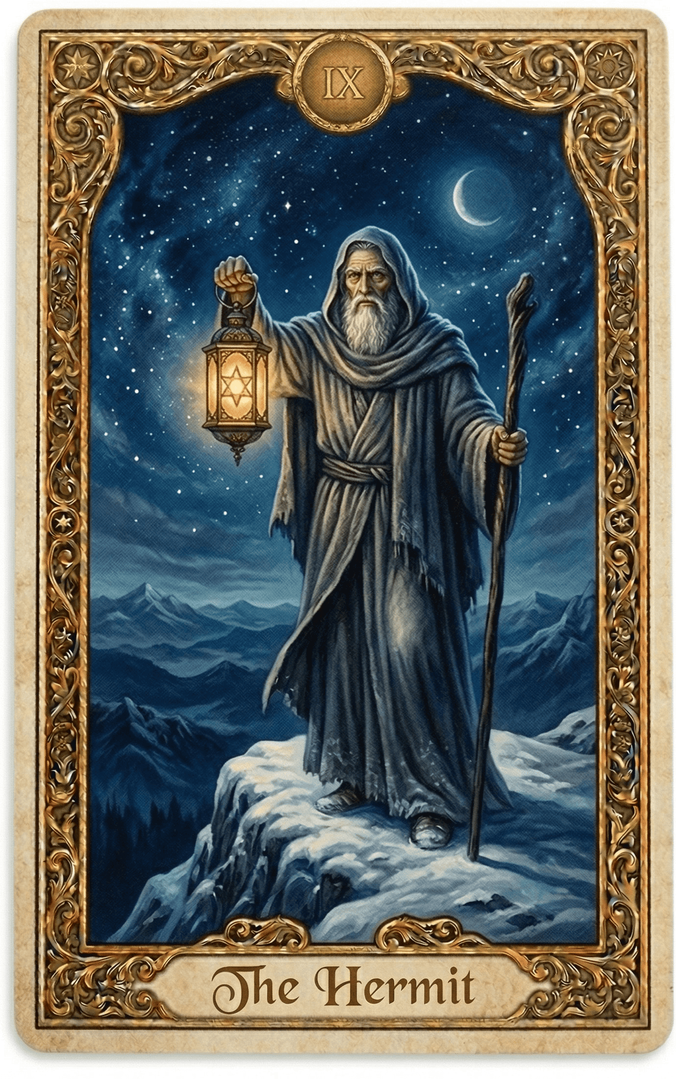 The Hermit tarot card