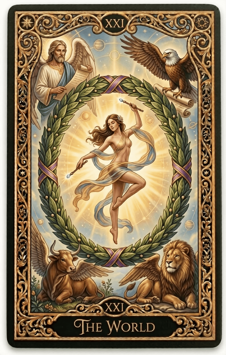The World tarot card